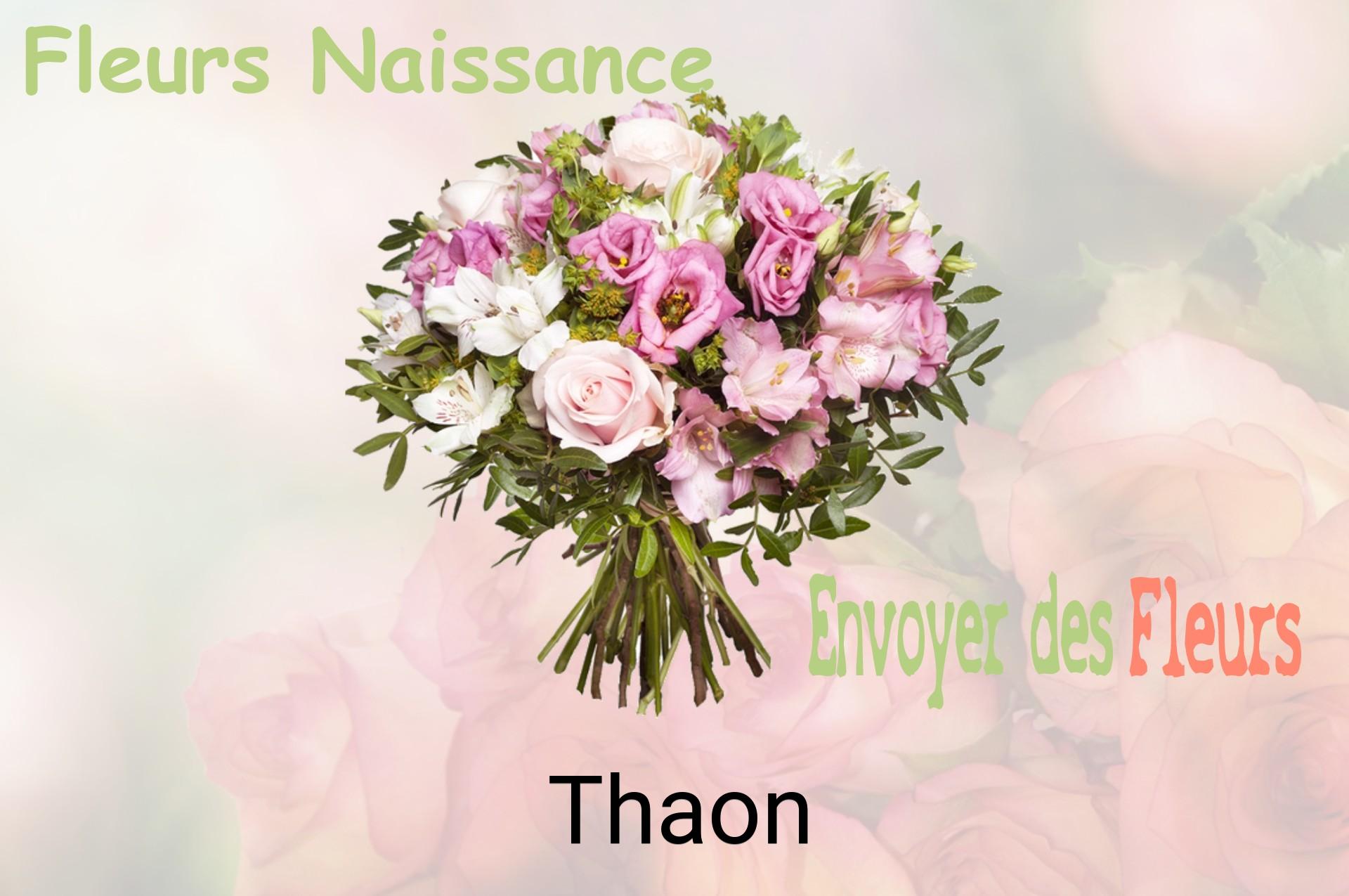 Bouquet de fleurs de naissance livré à Thaon